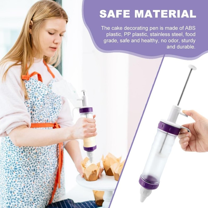 Donut Filler Injector Cupcake Tool Piping Kit 7 Icing Nozzles 3 Cream Scraper gallery