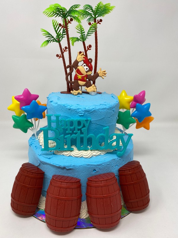 Super Mario Brothers Diddy Kong Birthday Cake Topper Set ~ BRAND NEW gallery