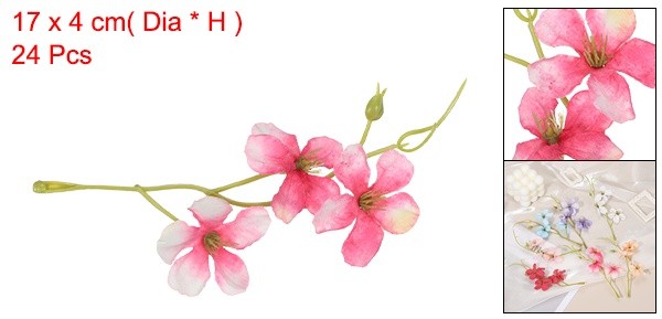 24Set Floating Flowers for Centerpieces Wedding Pink White Pea Flower gallery