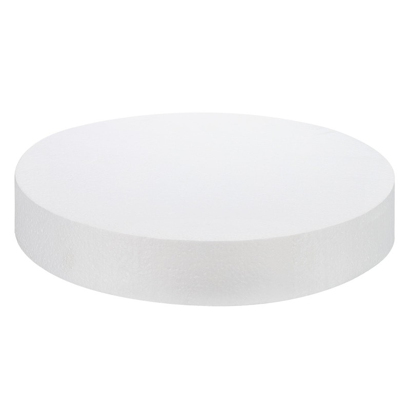 Round Foam Cake Dummy 12 Inch x 2 Inch Circle Dummy Cake Set for Wedding Cakes