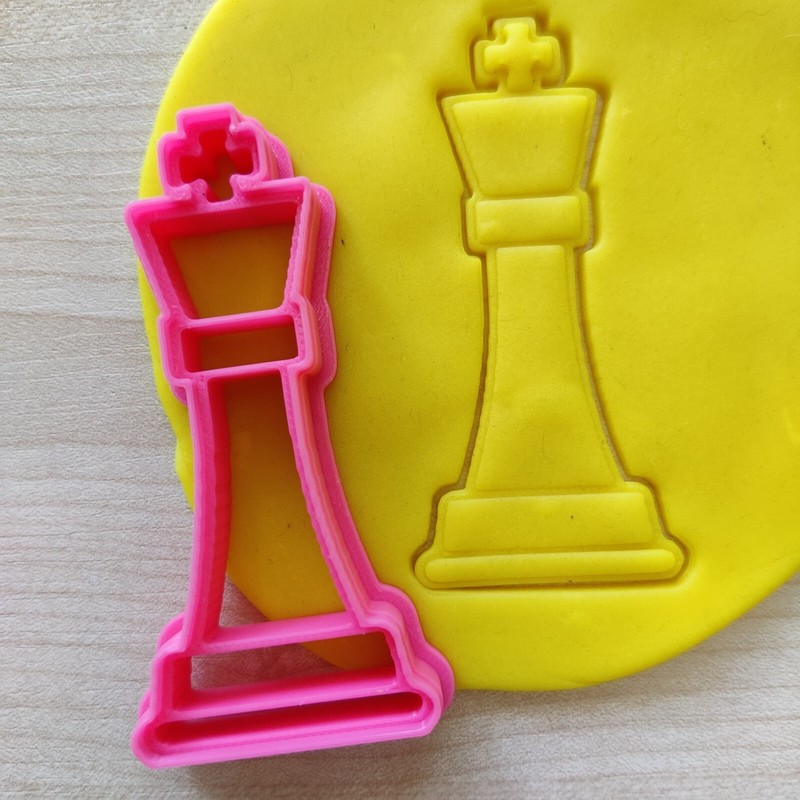 Chess Cookie Cutter Set, Chess game Piece Board Game Checkers Biscuit Fondant gallery