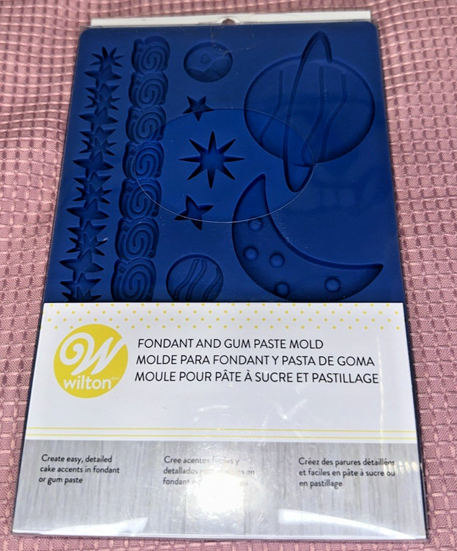 Wilton Fondant & Gum Paste Silicone Mold OUTER SPACE New