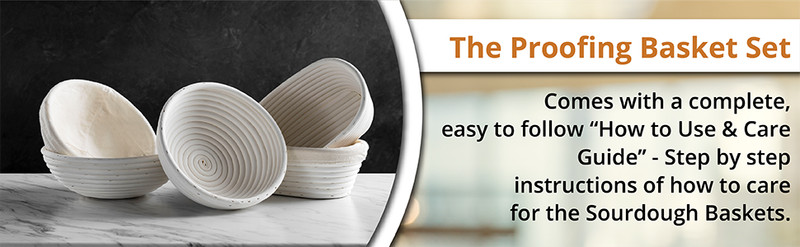 Bread Proofing Basket, Round 9-Inch Banneton Sourdough Starter Kit gallery