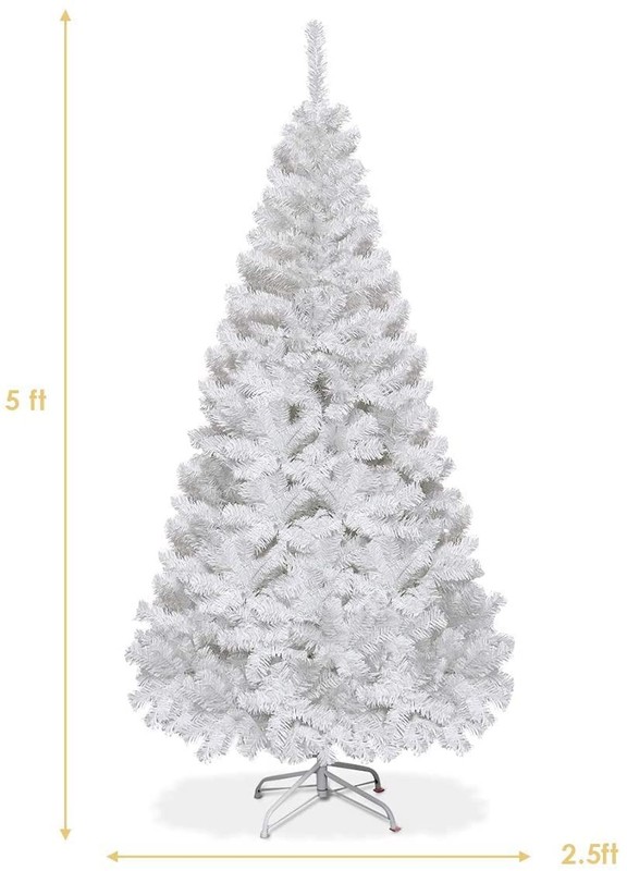 Spsupe 5Ft White Artificial Christmas Tree Realistic Christmas Tree Pvc Branch gallery