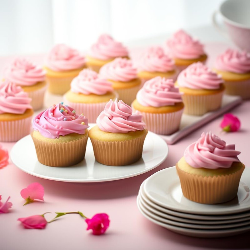 500 Pcs Natural Cupcake Liners Non-Stick Greaseproof Muffin Liners for Baking gallery