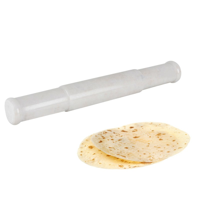 Handmade Vintage White Marble Rolling Pin Bake-ware Rolling Pin Kitchen Utensil
