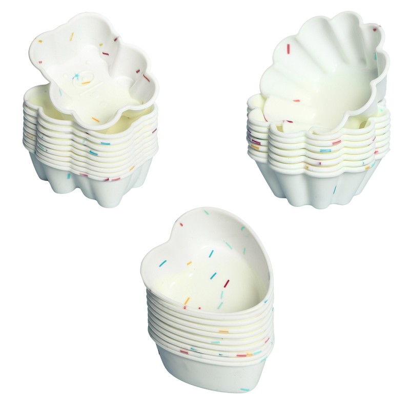 10Pcs Baking Mould Cup Cake Mini Cake Mold Silicone Baking Cake Pan Party Rave gallery