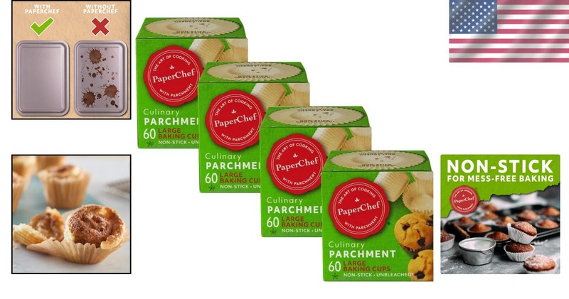 Large Parchment Baking Cups – Easy Release, Non-St gallery