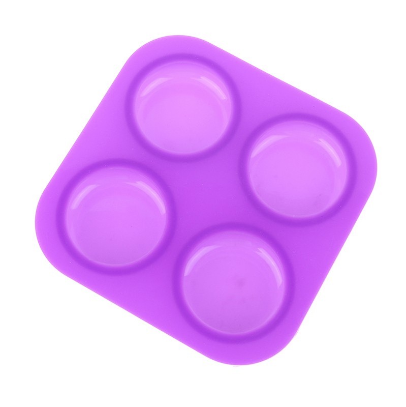 1Pc 4 Cavity Silicone Soap Mold DIY Handmade Craft Cake Decorating Tools Tray