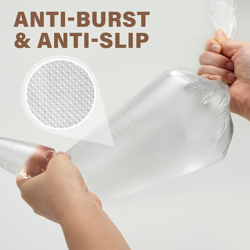 LotFancy 24 Inch Extra Large Piping Bags 24 inch (Pack of 100), Clear gallery