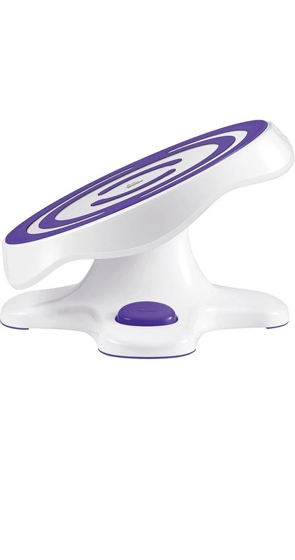 WILTON TILT-N-TURN ULTRA CAKE TURNTABLE DECORATING STAND 12" x 7" NON-SLIP GRIP gallery