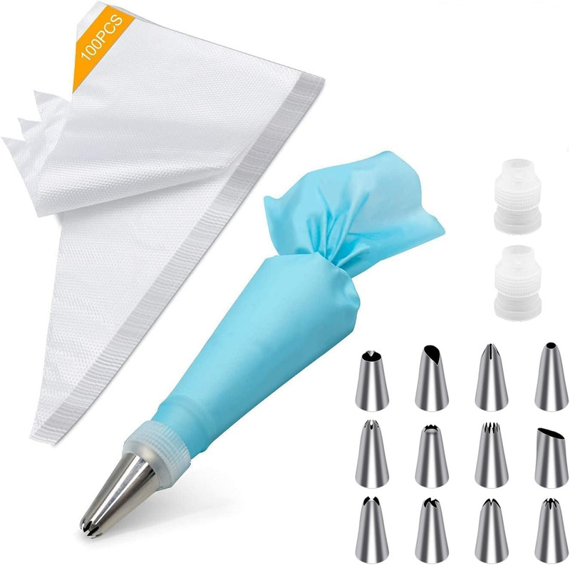 Piping Bags and Tips, Cake Piping Bags and Tips Suitable for Beginners Included