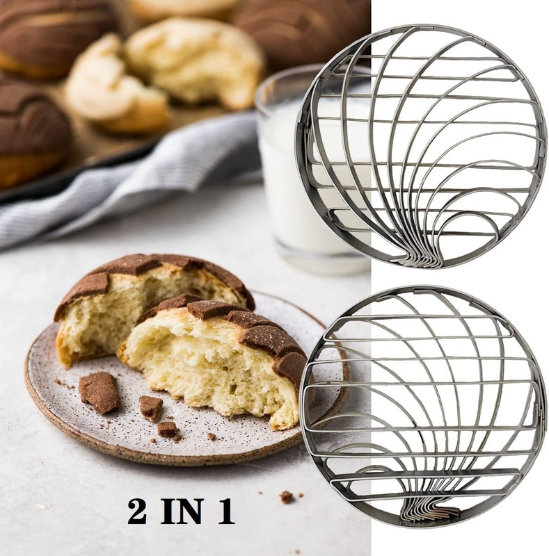 Concha Cutter Mexican Bread Mold Made of Stainless Steel 4.1 Inch Concha Stamp T gallery