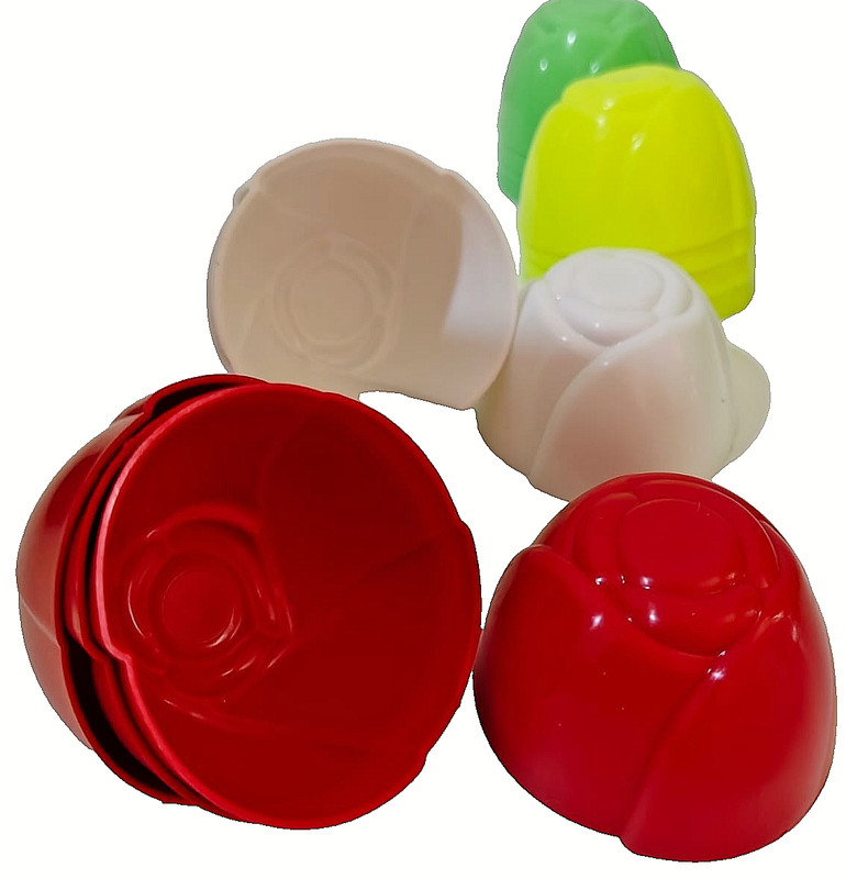 16 Pcs Colorful Vibrant Rose Flower Molds Reusable Jelly Pudding Cup gallery