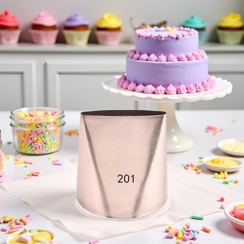 Cake Icer Tips Large Decorating Icing Tips, Crumb Coat Piping Tips for Cake Deco gallery