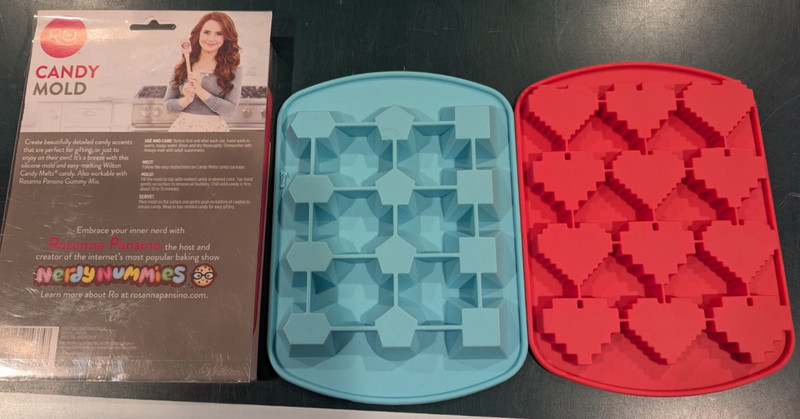 Rosanna Pansino Nerdy Nummies HEARTS and Jewels Silicone Candy Mold by Wilton gallery