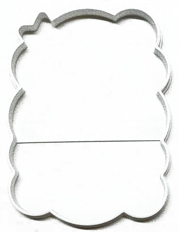 TWINKLE BABY STAR FRAME PLAQUE OUTLINE SHOWER GENDER COOKIE CUTTER USA PR3135