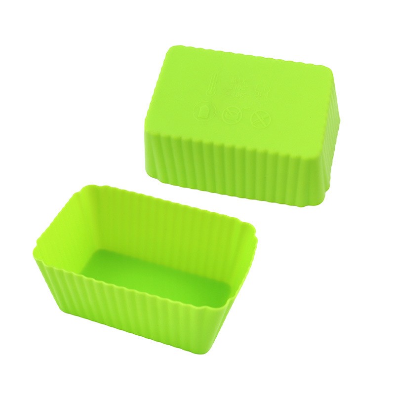 5pcs Rectangular Silicone Muffin Cup DIY Cake Mold Jelly Pudding Mold gallery