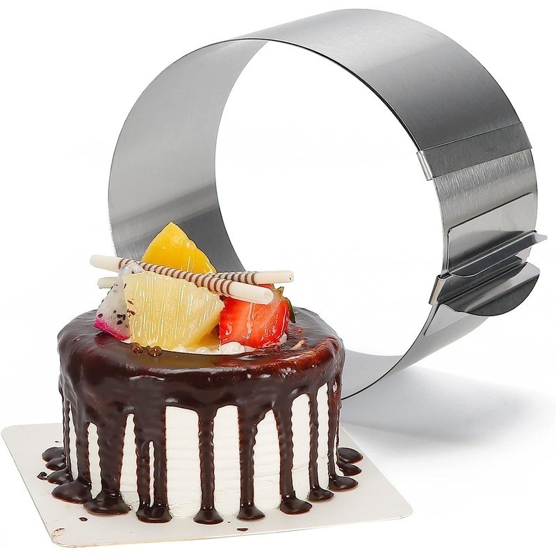 Adjustable Non-Stick Stainless Steel Cake Molds Baking Pastries & Desserts