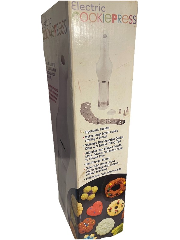 Vintage Salton Electric Cookie Press CKM25 New Open Box Tested Excellent A7 gallery