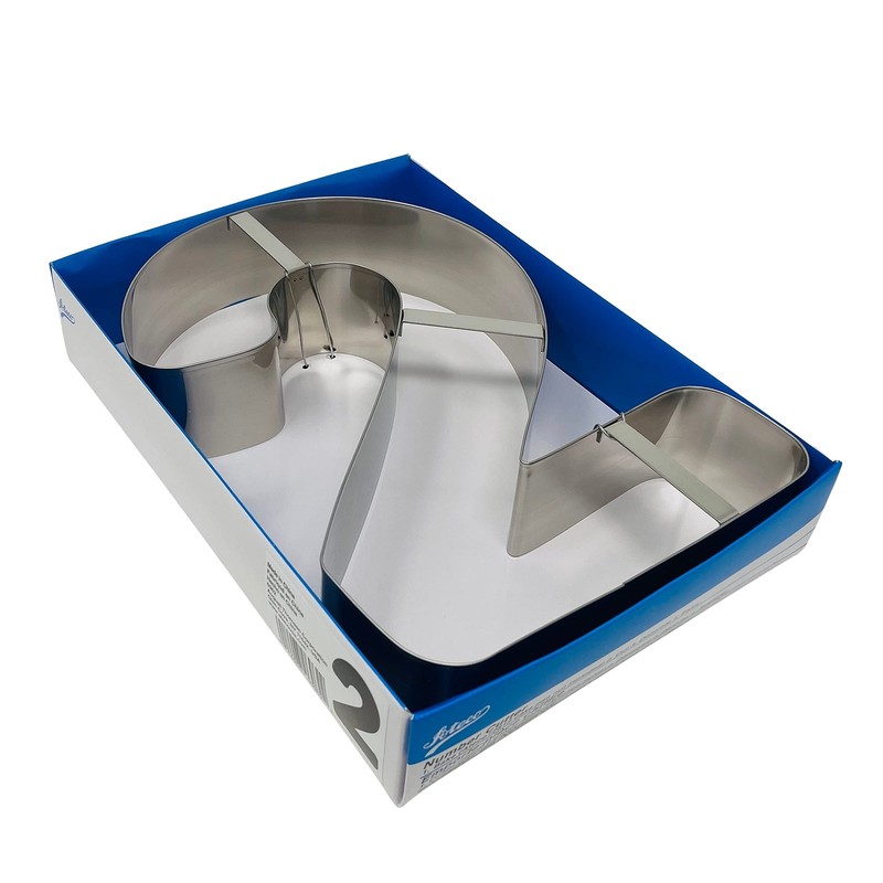 Extra Large Number Cake Mold And Cutter 2 11inches Tall Silver