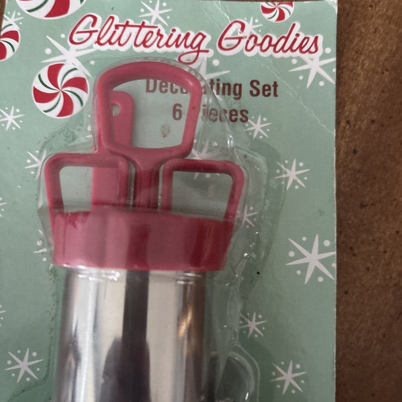 NIP Goodies Cake Cookie Decorator Set 4 Stainless Steel Tip Coupler Spreader VTG gallery
