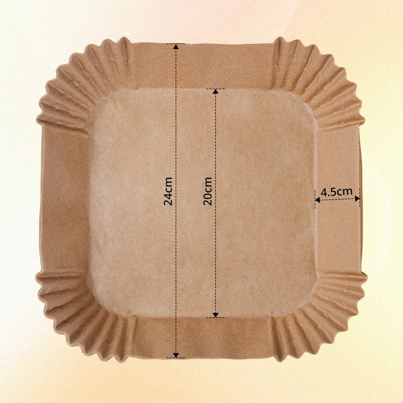 100PCS Air Fryer Disposable Paper Liner Non-stick Parchment Oil-proof Liners gallery