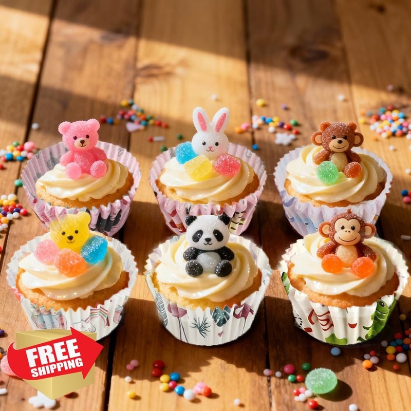 Kiopdse Dog Themed Muffin Liners 100pc Standard gallery
