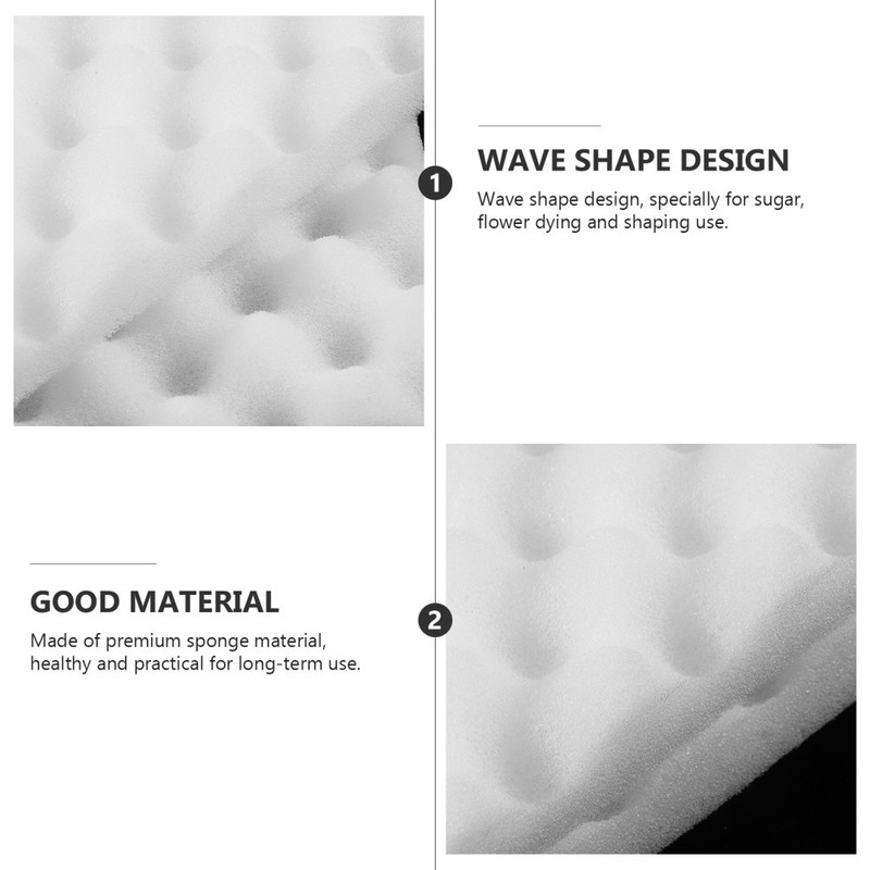 4 Pcs Fondant Shapers Flower Kitchen Sponge Dry Mat Cake Decoration Sugar gallery