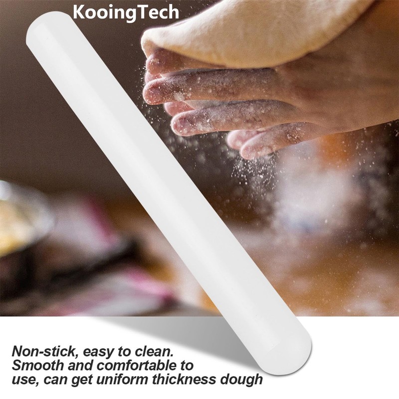 Rolling Pin for Clay, 9.1 * 1 Inchs Long Nonstick Dough Roller Nylon for Baki... gallery