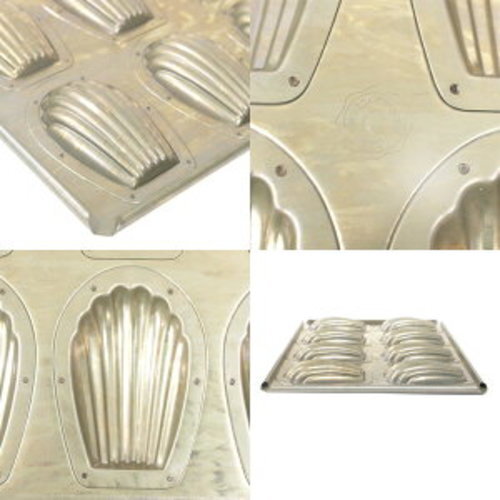 Chiyoda Metal Silicone Coated Madeleine Baking Pan Shell Shape 8-Cavity New gallery