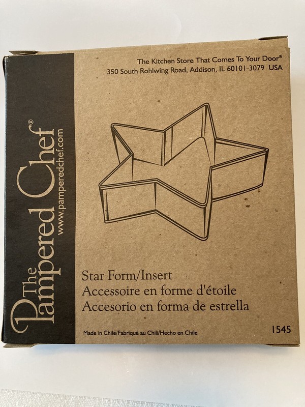The Pampered Chef Star Form/Insert #1545 with box gallery