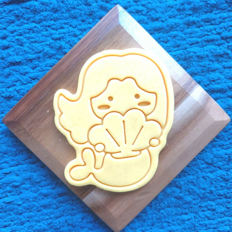 The Little Mermaid Cookie Cutter / Cookie Stamp / Home baking gallery