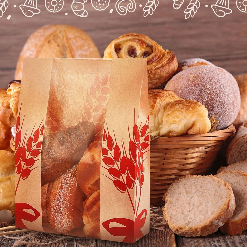 50 Pcs Kraft Paper Bread Bag for Homemade Bread Large Sourdough Loaf Bag with... gallery