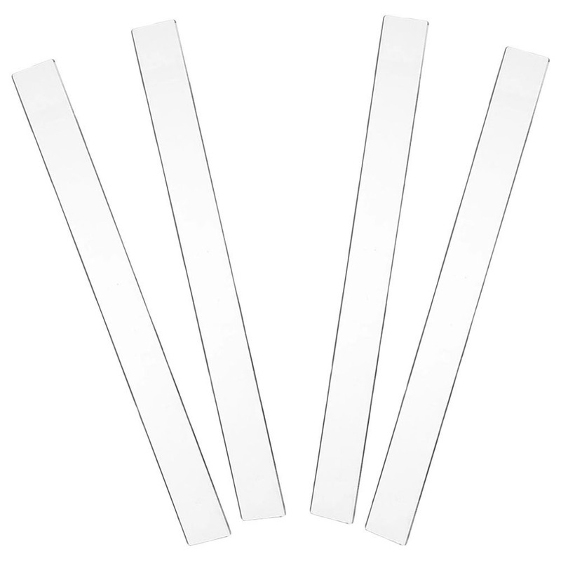 2 Pairs Acrylic Dough Rolling Pin Measuring Guides Thickness Strips for Baking gallery