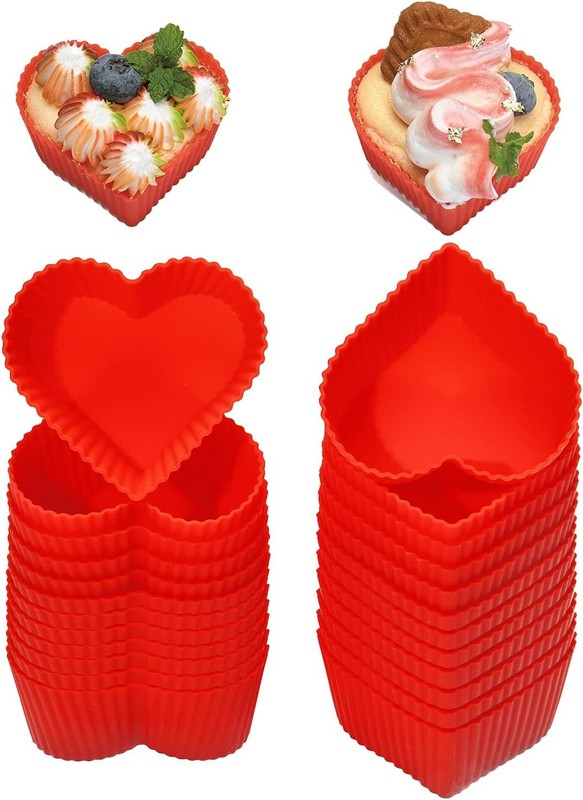 Baking Cups Cupcake Liners Silicone Non-Stick Pastry Muffin Liner Molds