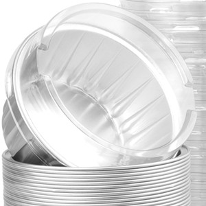 100 Pack Aluminum Foil Cupcake Baking Liner with Lid, 5oz Disposable Ramekin gallery