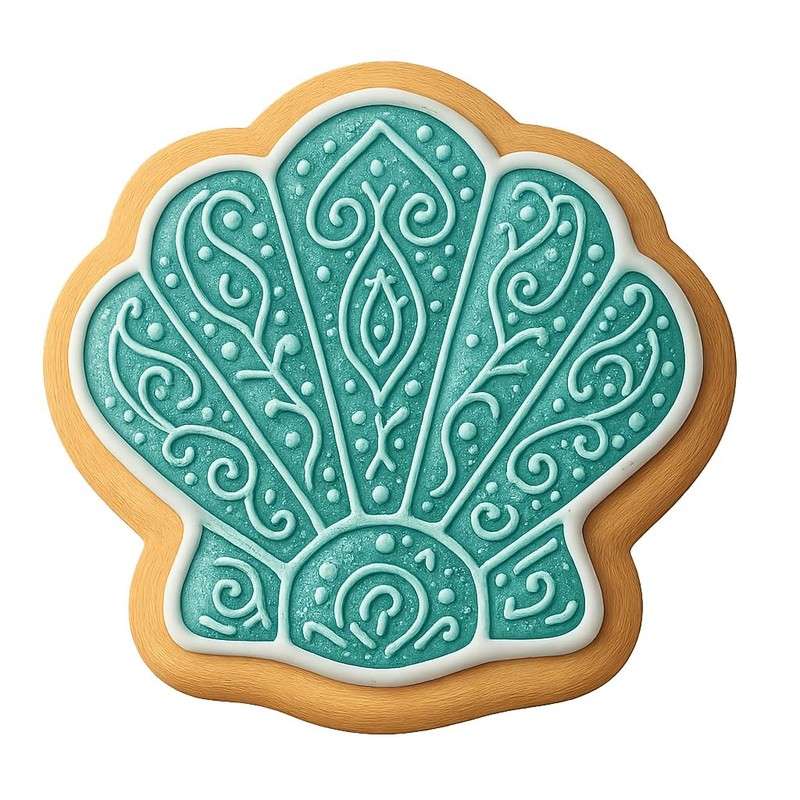 Sea Shell Cookie Cutter - 4x3.6" Creative Kitchen Baking Design Fun gallery