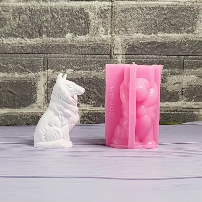 Collie Dog Silicone Molds for Epoxy Resin Soap Gypsum Decoration