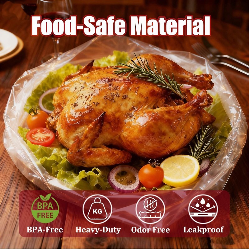 Turkey Oven Bags,Large Size 17’’ x 22’’, Oven Bags for R gallery