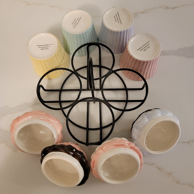 Cupcake Serving Set W/ Rack Jars/Lids Toppings Ice-cream Sundaes Birthday gallery