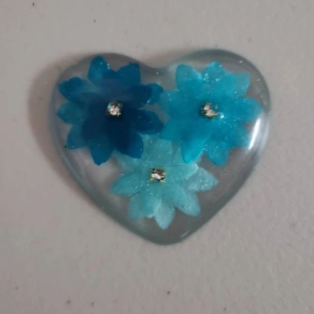 Heart Silicone Mold Resin Chocolate Soap Candle Candy Pendant 9 Cavity gallery