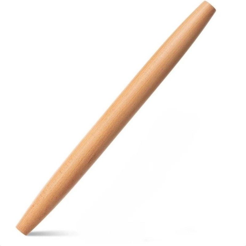 Rodillo de cocina francés de 40 cm (16 pulgadas), de madera, para hornear.
