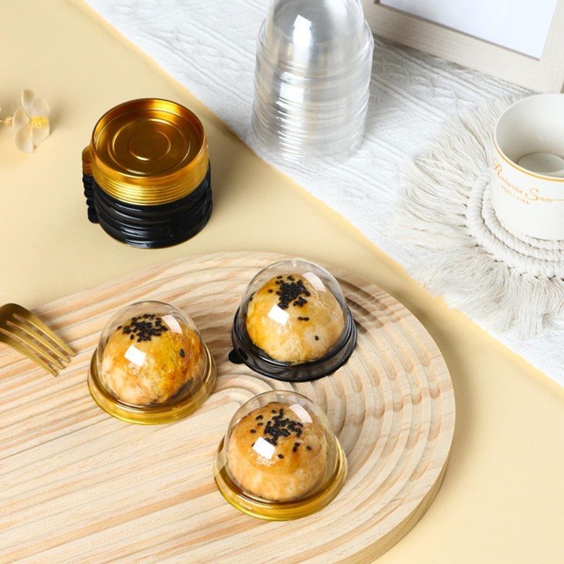 200 Pcs Mini Cake Containers, Clear Plastic Cupcakes Containers Muffin Moonca... gallery