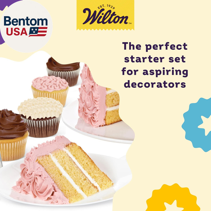 Beginning Buttercream Decorating Set - Cake Decorating Kit with Piping Tips & Di gallery