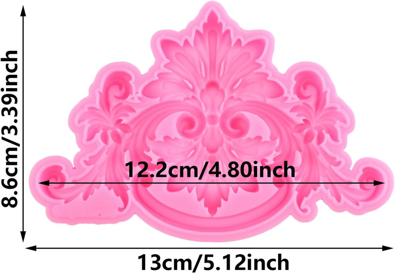Baroque Style Curlicues Scroll Lace Fondant Silicone Molds Scroll Relief Flower gallery