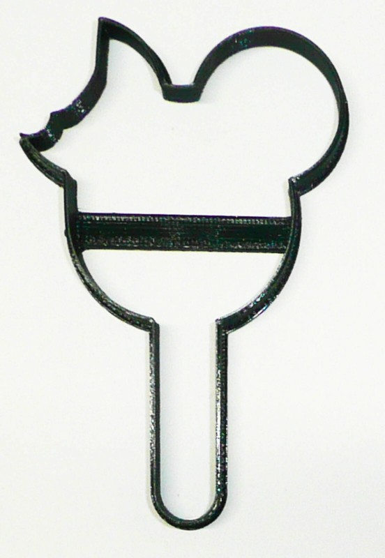MICKEY MOUSE HEAD ICE CREAM BAR WITH BITE OUTLINE SNACK COOKIE CUTTER PR3307