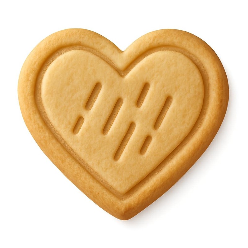 Heart with Rain Cookie Cutter & Stamp, Fondant & Clay – 4×3.6