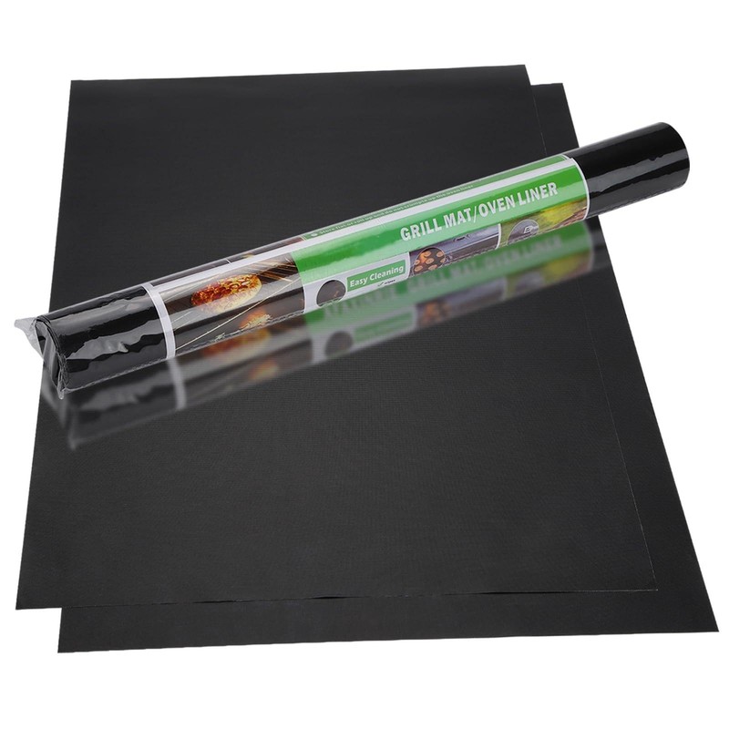 Oven Liners for Bottom of Oven, 2 Pack Mat, 15.75″ X 2 Package, Black