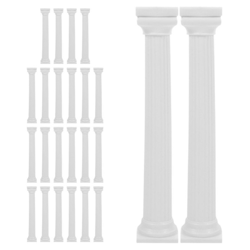 24PCS Cake Pillars: Roman Column Cake Pillars Multi Layer Dowel Rods gallery